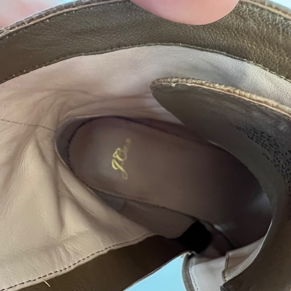 J.Crew Lace-Up Willa Boots in Embossed Lizard size 12 - Picture 5 of 15